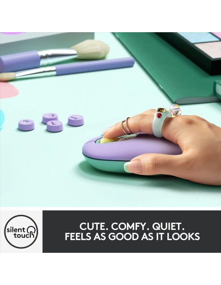 Logitech POP Mouse Inalámbrico Bluetooth - Menta de Sueño