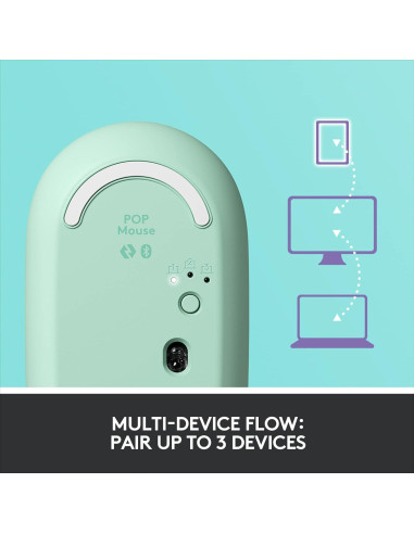 Logitech POP Mouse Inalámbrico Bluetooth - Menta de Sueño