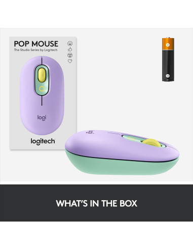 Logitech POP Mouse Inalámbrico Bluetooth - Menta de Sueño