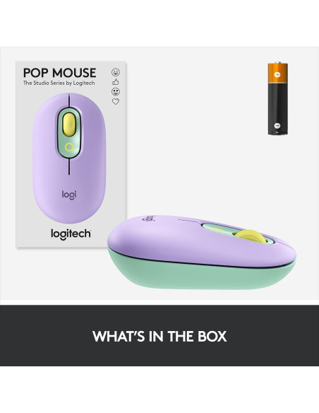 Logitech POP Mouse Inalámbrico Bluetooth - Menta de Sueño