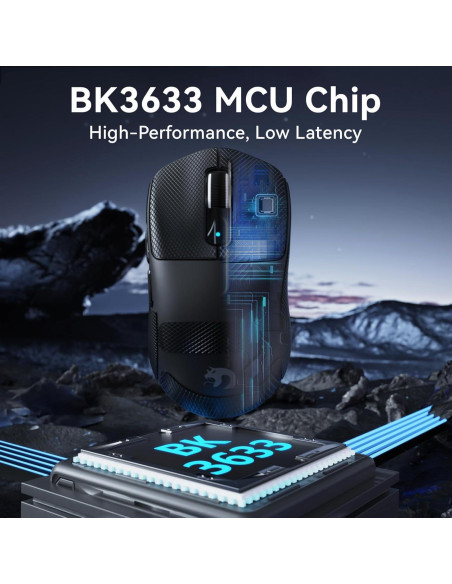 Ratón Inalámbrico para Juegos MAMBASNAKE M3, 40K DPI, 39g