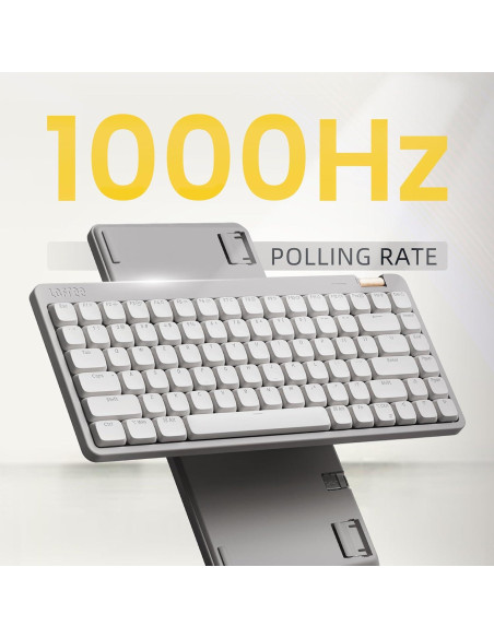 Teclado Mecánico Inalámbrico Lofree Flow Lite 84 Teclas Blanco