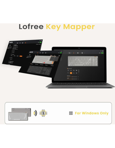 Teclado Mecánico Inalámbrico Lofree Flow Lite 84 Teclas Blanco