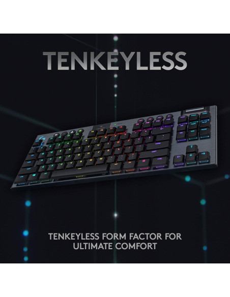 Teclado Mecánico Inalámbrico Logitech G915 TKL RGB Negro