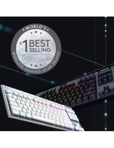 Teclado Mecánico Inalámbrico Logitech G915 TKL RGB Negro