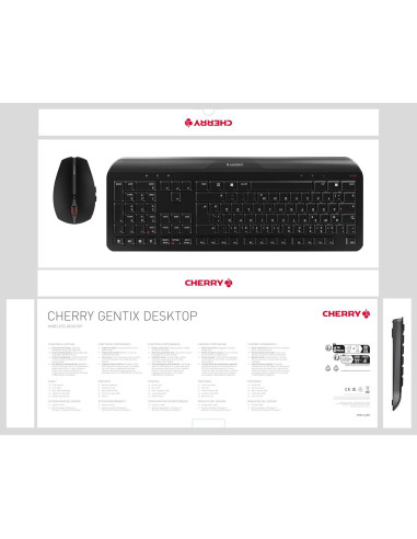 Teclado y Ratón Inalámbricos Cherry Gentix - Ergonomía y Estilo