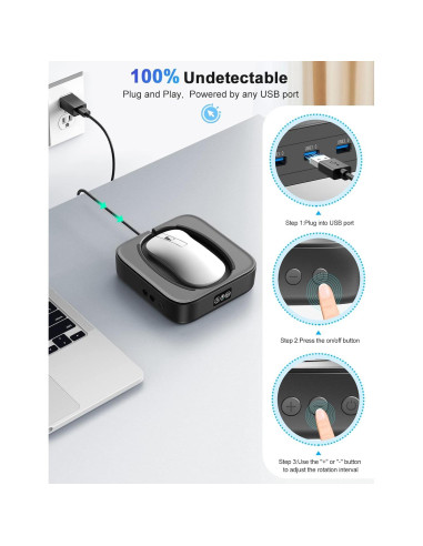 Dispositivo Jiggler de Ratón EAXBUX Indetectable con Temporizador