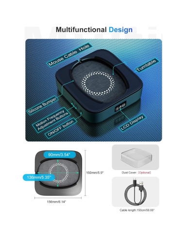 Dispositivo Jiggler de Ratón EAXBUX Indetectable con Temporizador