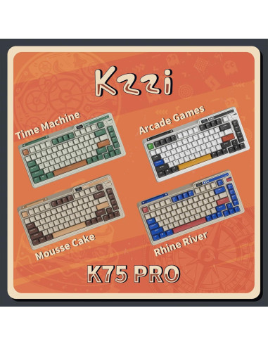 Teclado Mecánico Inalámbrico K75 PRO RGB Kzzi 82 Teclas