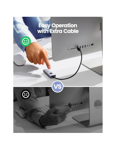 Vaydeer Mouse Jiggler USB Metálico S4 con Interruptor ON/OFF