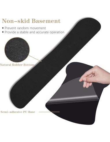Soporte Ergonómico para Muñeca QINGLER - Almohadillas de Teclado y Ratón
