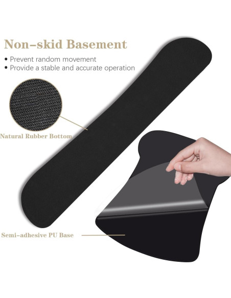 Soporte Ergonómico para Muñeca QINGLER - Almohadillas de Teclado y Ratón