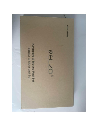 ELZO Almohadilla Ergonómica y Reposamuñecas 2 Paquete Negro