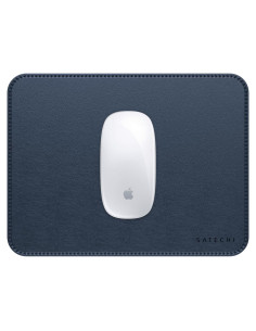 Alfombrilla de Ratón Ergonómica Satechi de Cuero Vegano Azul