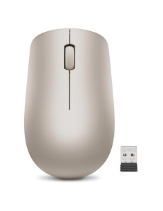 Ratón Inalámbrico Lenovo 530, 1200 DPI, Ergonómico, Almendra