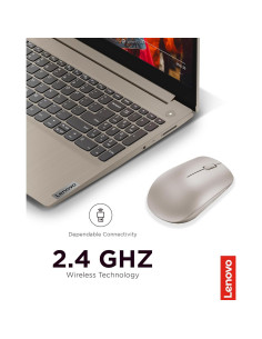 Ratón Inalámbrico Lenovo 530, 1200 DPI, Ergonómico, Almendra 2