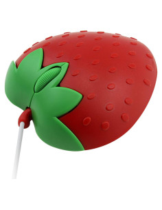 Ratón con Cable YOCUNKER Fresa 1200DPI USB 1.35m Rojo