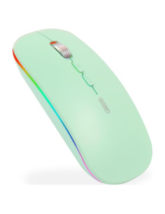 Ratón Inalámbrico Bluetooth Uineer M1LBS Recargable Verde