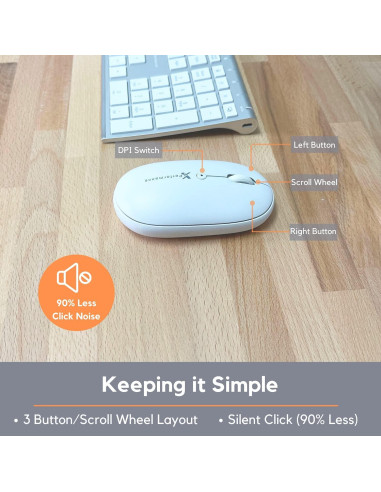 Ratón Inalámbrico X9 Performance X9RFATOPBAT Silencioso 130g