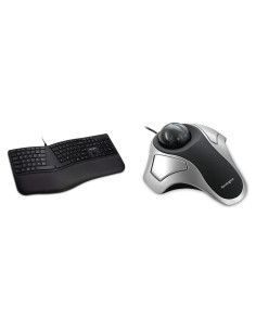 Teclado Ergonómico Kensington Pro Fit con Cable y Ratón Trackball