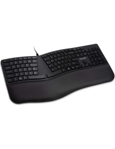 Teclado Ergonómico Kensington Pro Fit con Cable y Ratón Trackball