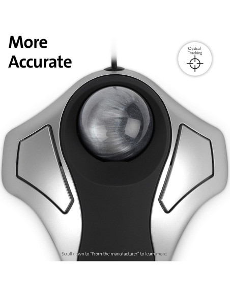 Teclado Ergonómico Kensington Pro Fit con Cable y Ratón Trackball