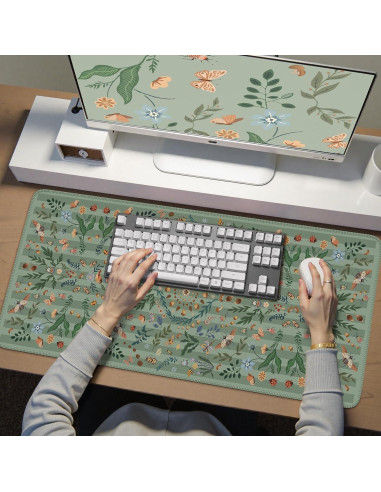 Alfombrilla de Escritorio Grande Anyshock Insecto Verde 90x40cm