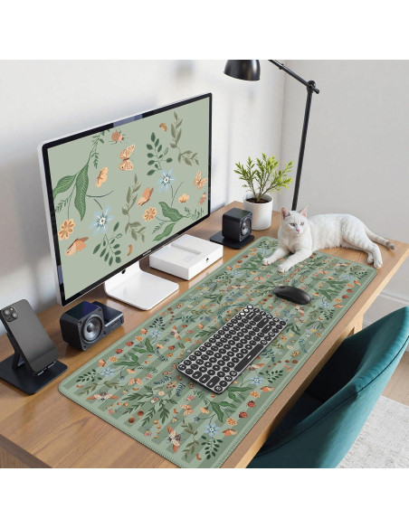 Alfombrilla de Escritorio Grande Anyshock Insecto Verde 90x40cm
