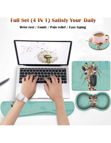 Conjunto de Soporte Ergonómico para Muñeca Gorzzt - 4 Piezas