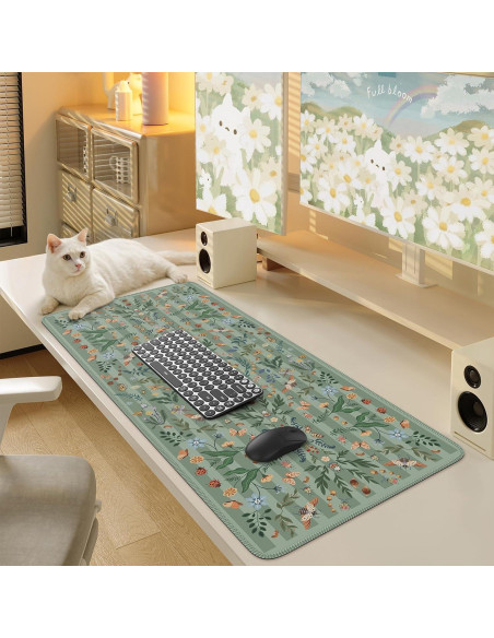 Alfombrilla de Escritorio Grande Anyshock Insecto Verde 90x40cm