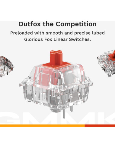 Teclado Mecánico Glorious GMMK 3 Completo Negro 100%