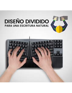 Teclado mecánico ergonómico Perixx PERIBOARD-335BR Táctil 2