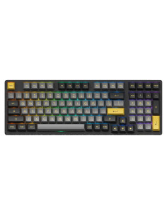 Teclado Mecánico Akko 3098B RGB PBT Intercambiable Negro/Dorado