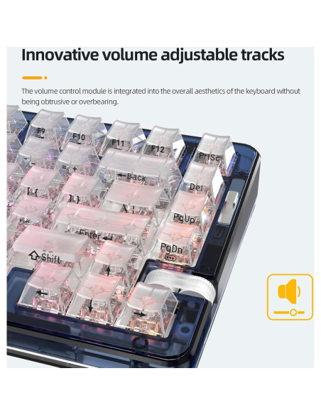 Teclado Mecánico IROK OP75 RGB Inalámbrico 75% Blanco