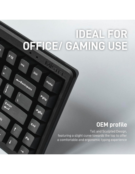 Teclado Mecánico Ergonómico Mistel MD770 TKL Cherry MX PBT