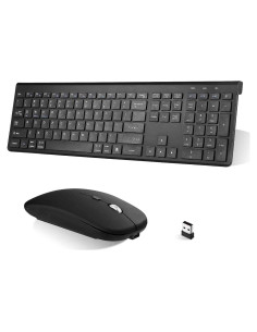 Combo Teclado y Ratón Inalámbrico UrbanX Negro - Recargable