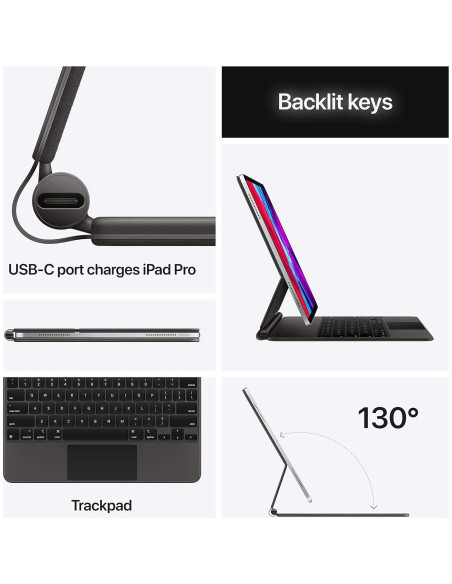 Teclado Mágico Apple para iPad Pro 12.9" Árabe - MXQU2AB/A