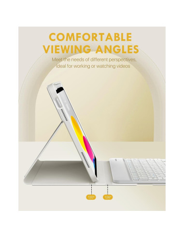 Funda con Teclado Bluetooth MoKo para iPad 11" y 10.9"