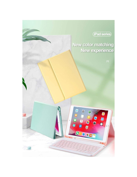 Funda de teclado AnMengXinLing para iPad Air 33 cm y Pro 12.9"