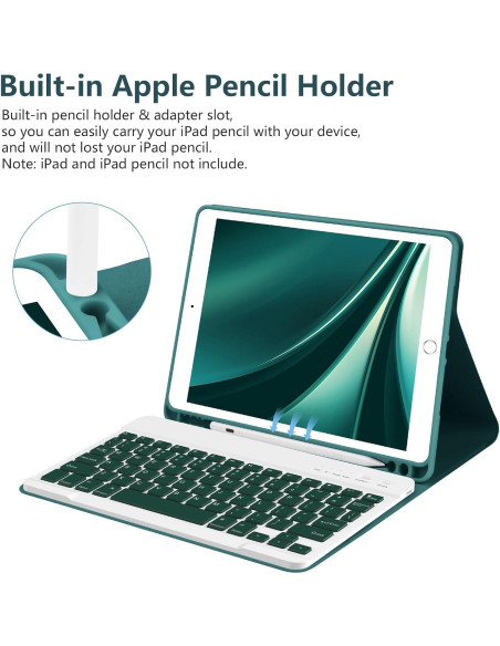 Funda Teclado Bluetooth TaIYanG para iPad 10.2" 9na Gen 2021