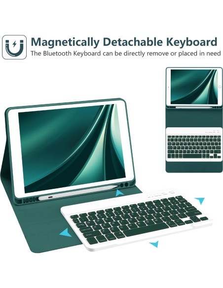 Funda Teclado Bluetooth TaIYanG para iPad 10.2" 9na Gen 2021