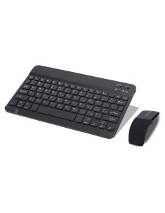 Conjunto Teclado y Ratón Bluetooth ASHATA 1600DPI Ergonómico