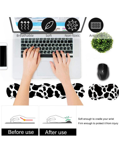 Conjunto de Soporte Ergonómico para Muñeca Bxgolkgd - Patrón de Vaca