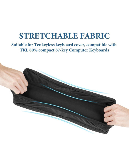 Cubierta de Teclado TKL Geekria de Silicona Suave 87 Teclas