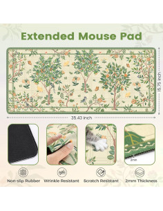 Alfombrilla de Escritorio Grande Anyshock Beige 400x900mm 2