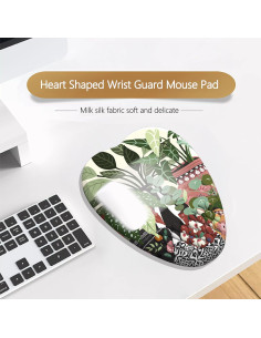 Reposamuñecas ergonómico YKJWW en forma de corazón 29.5x18.3cm 2