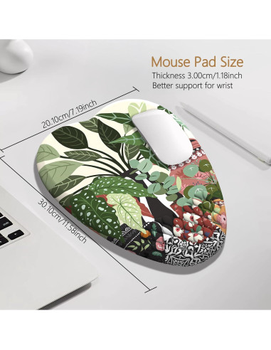 Reposamuñecas ergonómico YKJWW en forma de corazón 29.5x18.3cm