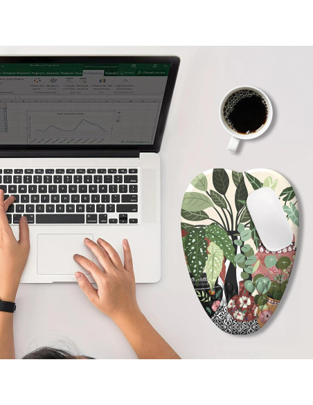 Reposamuñecas ergonómico YKJWW en forma de corazón 29.5x18.3cm