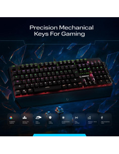 Teclado Mecánico para Juegos Rampage KB-R86 - RGB, 101 Teclas 2