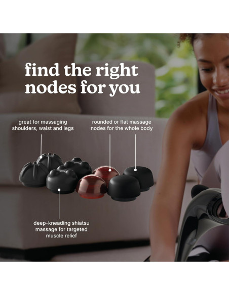 Masajeador de Espalda HoMedics HHP-385H con Calor y Nodos Duales